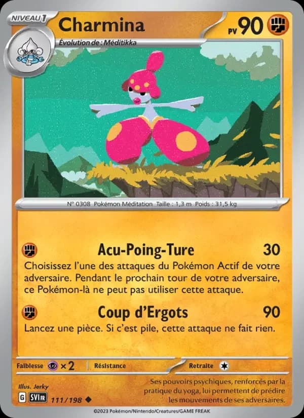 Carte Pokémon Charmina #111 — Écarlate et Violet