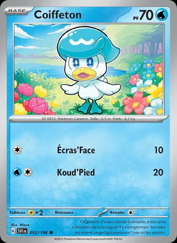 Carte Pokémon Coiffeton #052 — Écarlate et Violet