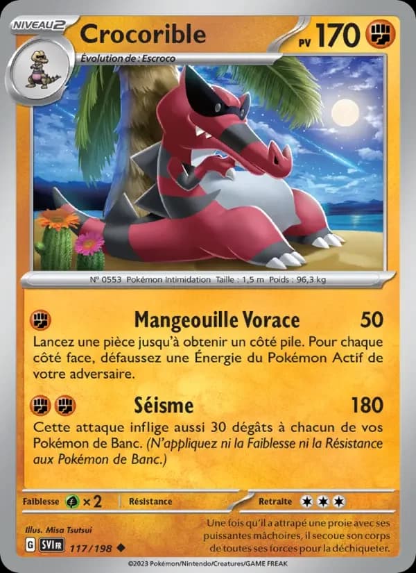 Carte Pokémon Crocorible #117 — Écarlate et Violet