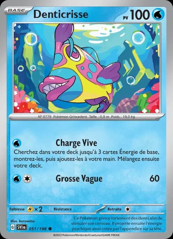 Carte Pokémon Denticrisse #051 — Écarlate et Violet