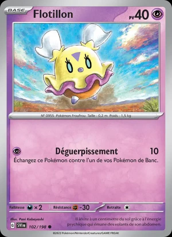 Carte Pokémon Flotillon #102 — Écarlate et Violet