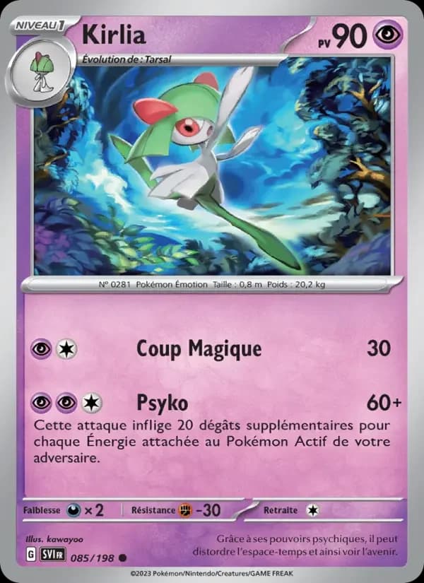 Carte Pokémon Kirlia #085 — Écarlate et Violet