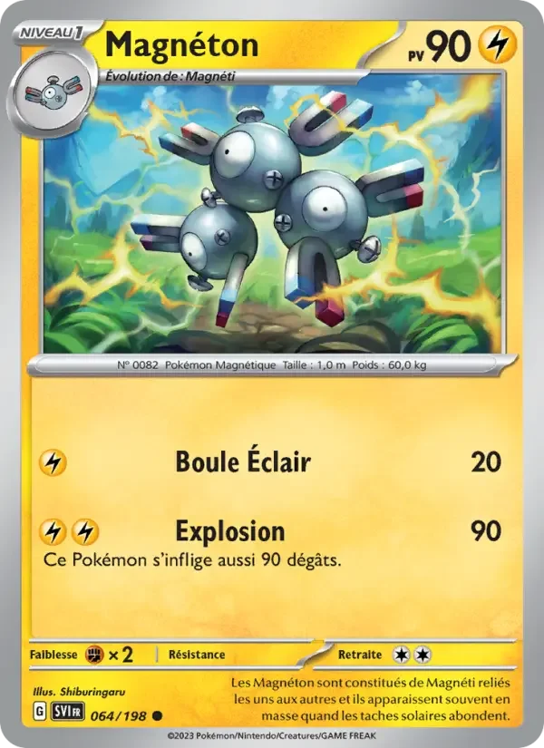 Carte Pokémon Magnéton #064 — Écarlate et Violet