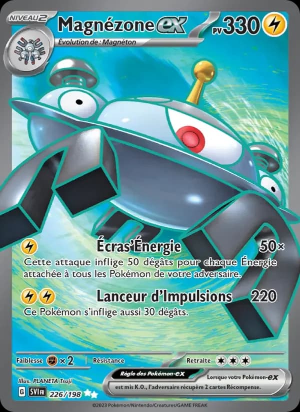 Carte Pokémon Magnézone-ex #226 — Écarlate et Violet