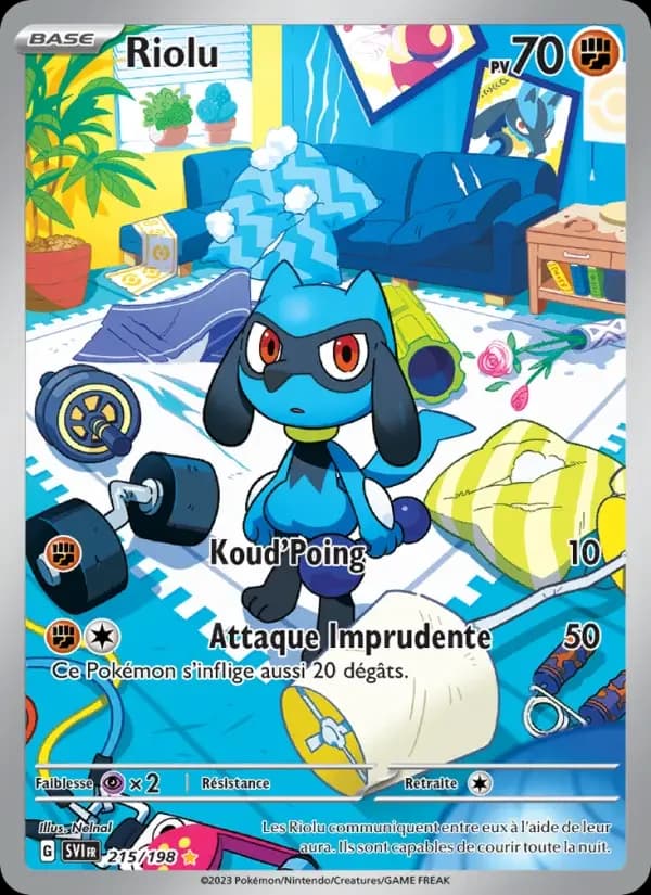 Carte Pokémon Riolu #215 — Écarlate et Violet