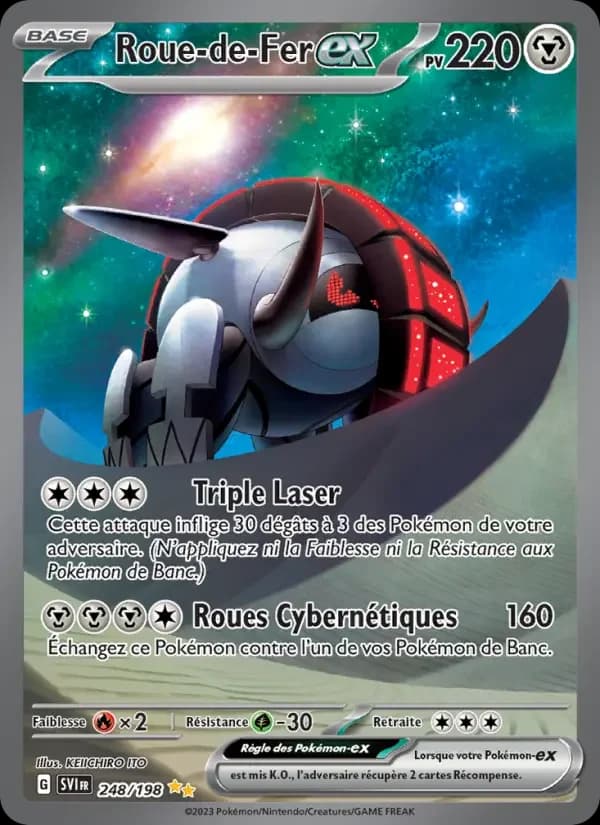 Carte Pokémon Roue-de-Fer-ex #248 — Écarlate et Violet