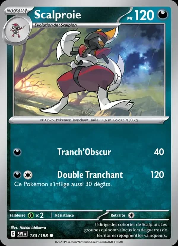 Carte Pokémon Scalproie #133 — Écarlate et Violet