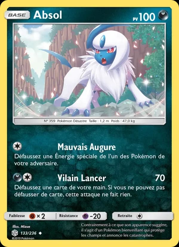 Carte Pokémon Absol #133 — Éclipse Cosmique