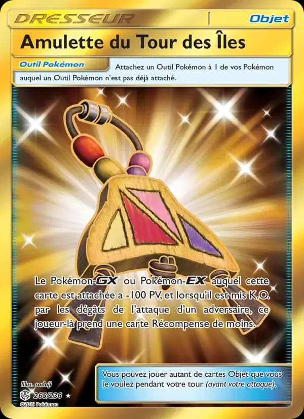 Carte Pokémon Amulette du Tour des Îles #265 — Éclipse Cosmique