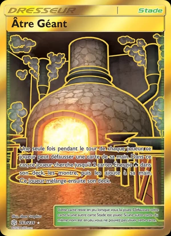 Carte Pokémon Âtre Géant #263 — Éclipse Cosmique