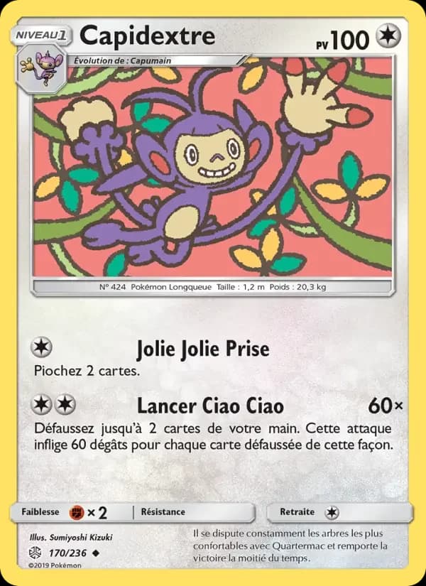 Carte Pokémon Capidextre #170 — Éclipse Cosmique