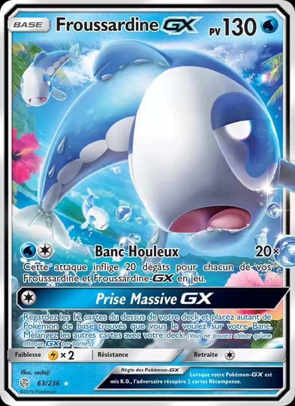 Carte Pokémon Froussardine GX #63 — Éclipse Cosmique