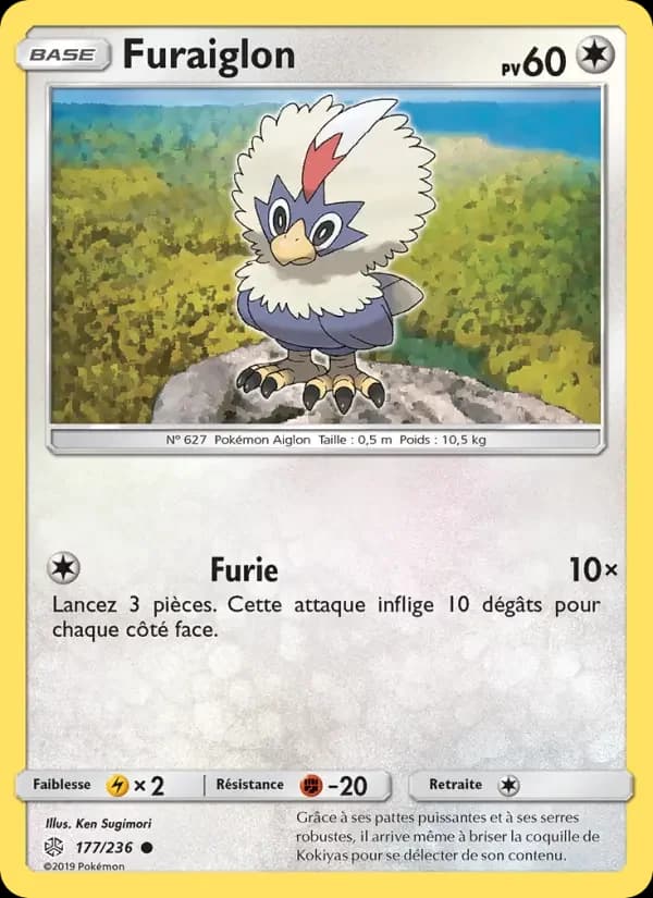Carte Pokémon Furaiglon #177 — Éclipse Cosmique