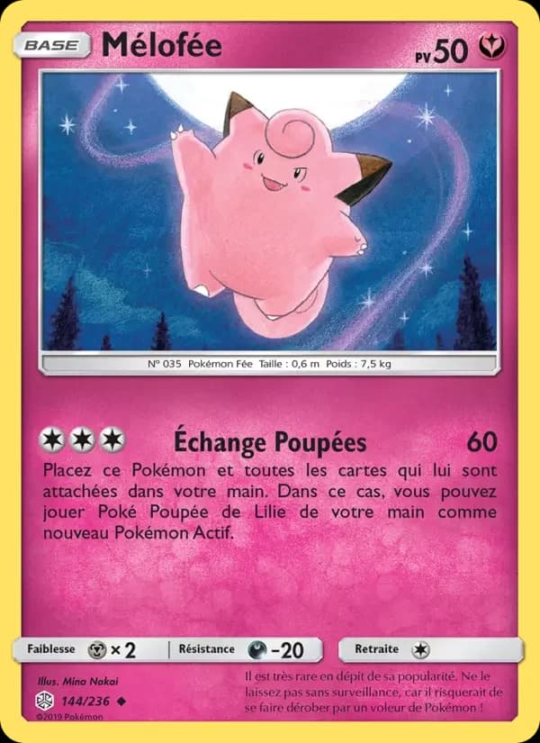 Carte Pokémon Mélofée #144 — Éclipse Cosmique