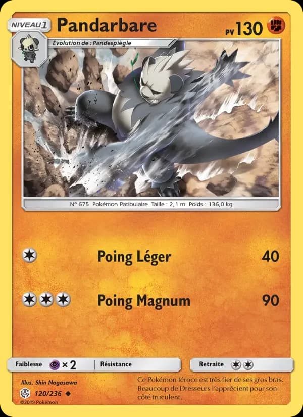 Carte Pokémon Pandarbare #120 — Éclipse Cosmique