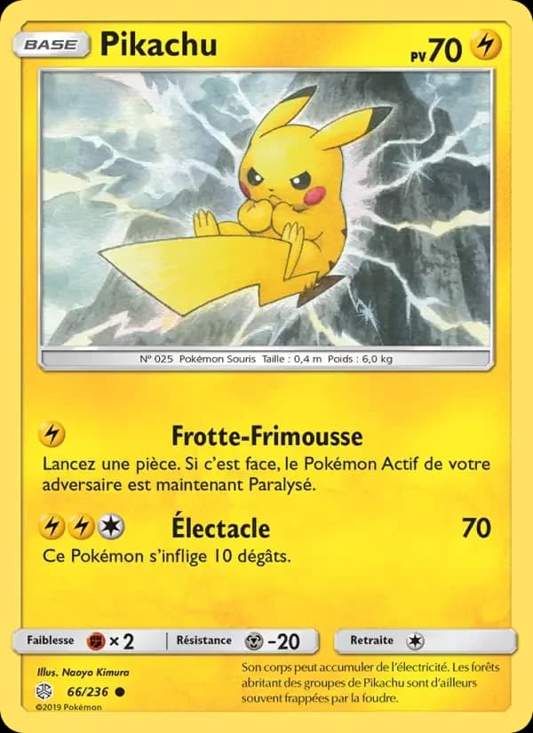 Carte Pokémon Pikachu #66 — Éclipse Cosmique