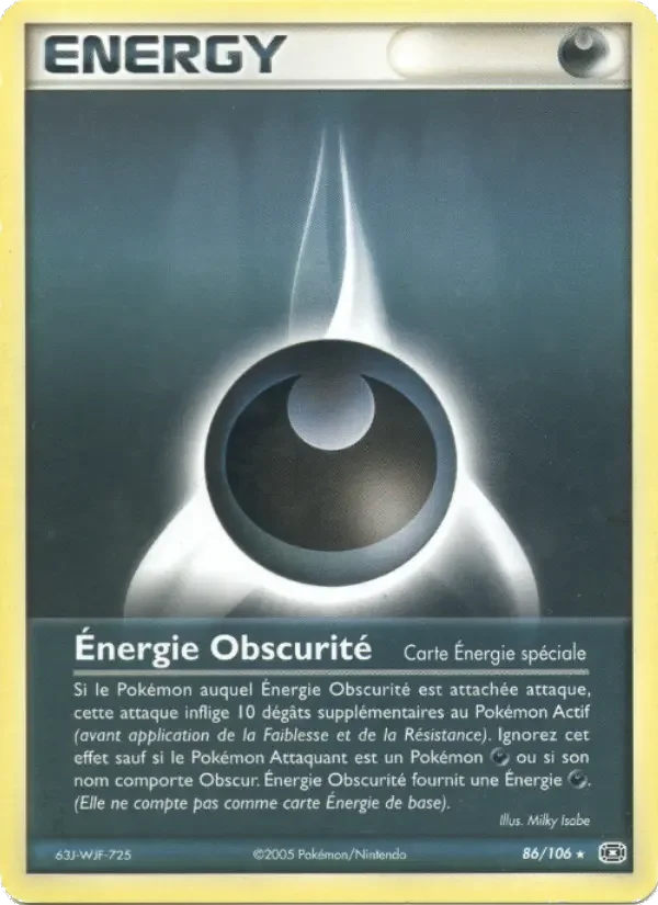 Carte Pokémon Énergie Obscurité #86 — Émeraude