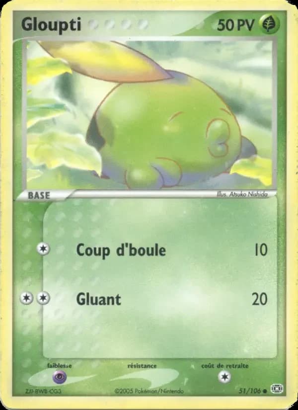 Carte Pokémon Gloupti #51 — Émeraude