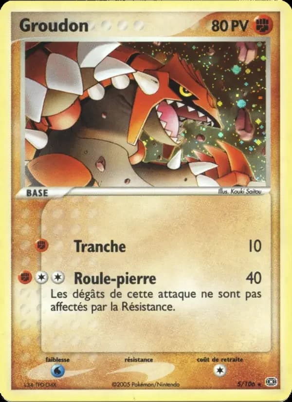 Carte Pokémon Groudon #5 — Émeraude