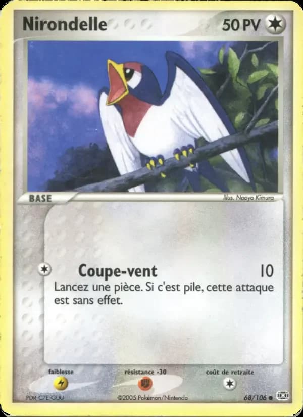 Carte Pokémon Nirondelle #68 — Émeraude