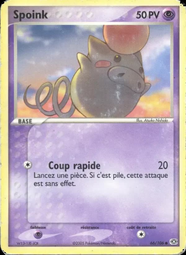 Carte Pokémon Spoink #66 — Émeraude