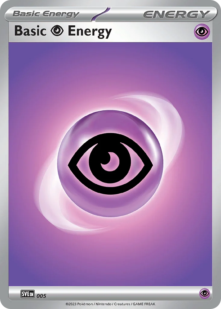 Carte Pokémon Énergie Psy #005 — Énergies Écarlate et Violet