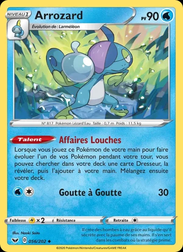 Carte Pokémon Arrozard #56 — Épée et Bouclier