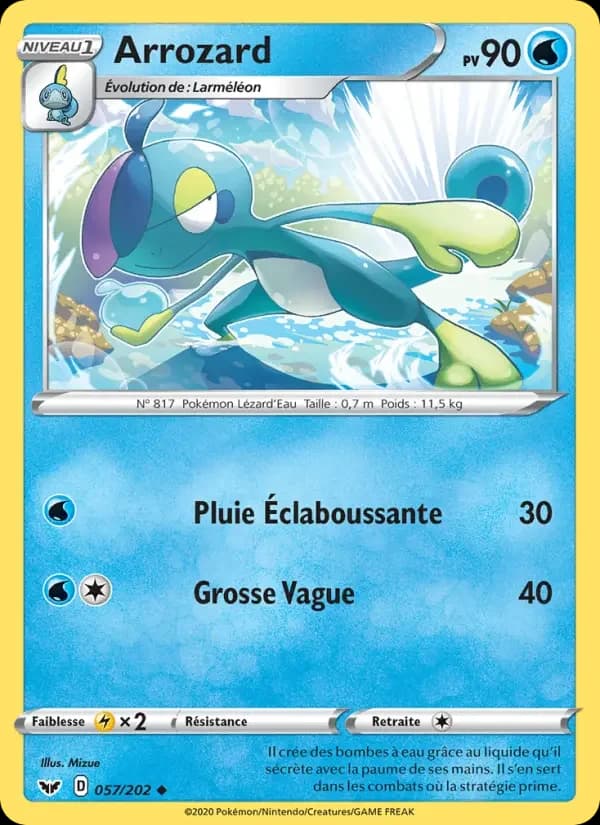Carte Pokémon Arrozard #57 — Épée et Bouclier