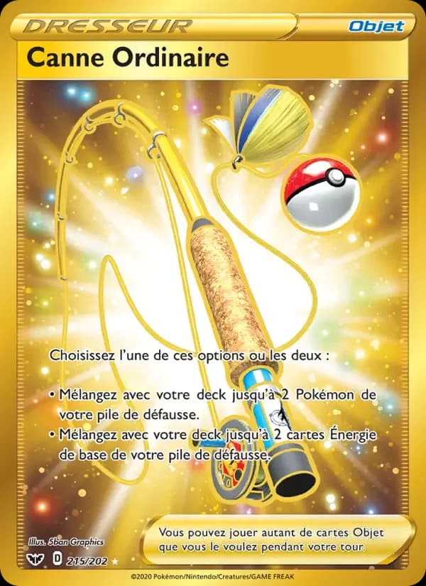 Carte Pokémon Canne Ordinaire #215 — Épée et Bouclier