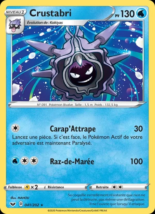 Carte Pokémon Crustabri #41 — Épée et Bouclier