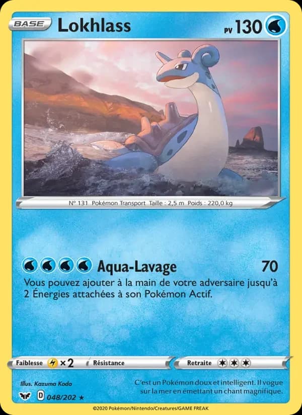 Carte Pokémon Lokhlass #48 — Épée et Bouclier