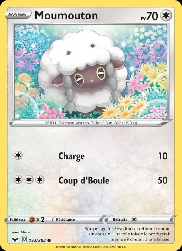 Carte Pokémon Moumouton #153 — Épée et Bouclier