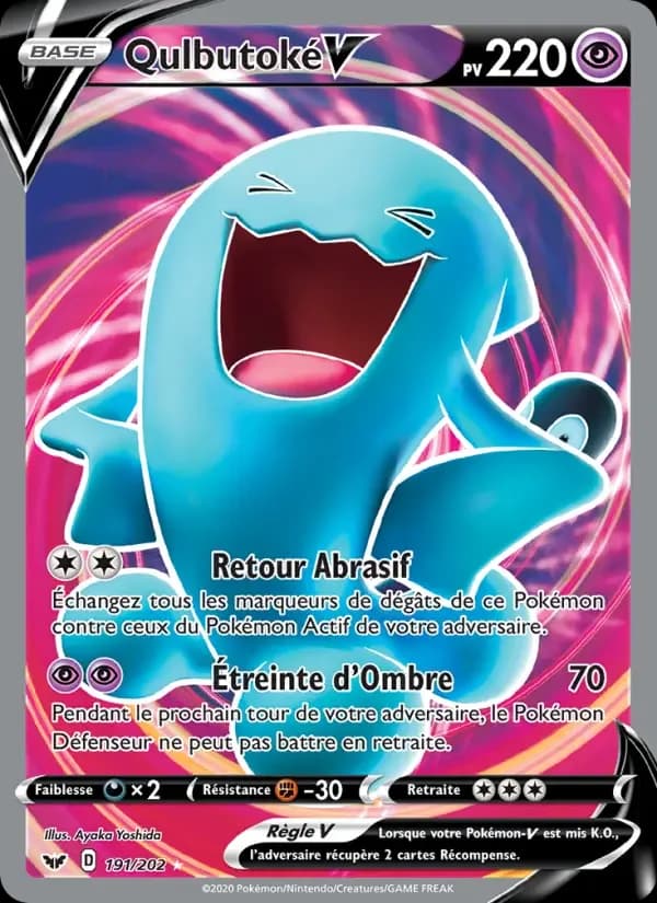 Carte Pokémon Qulbutoké V #191 — Épée et Bouclier