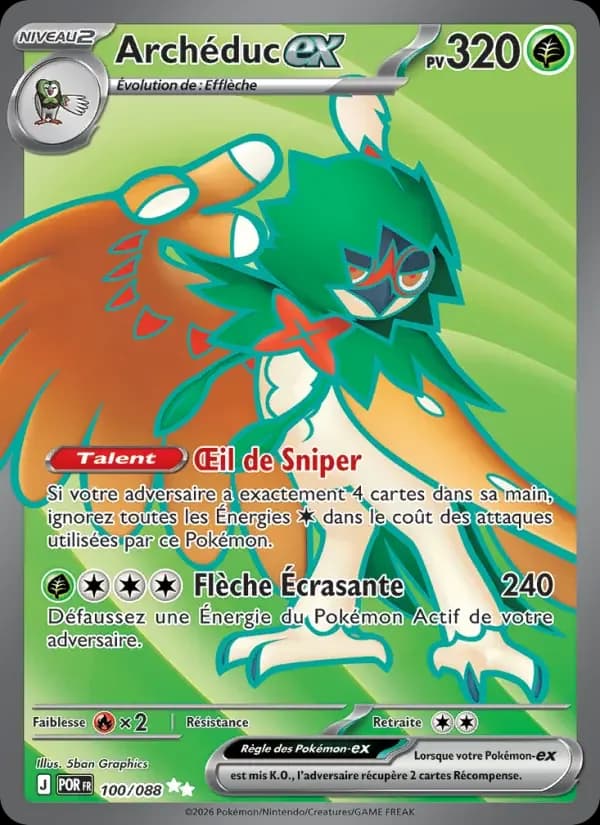 Carte Pokémon Archéduc-ex #100 — Équilibre Parfait