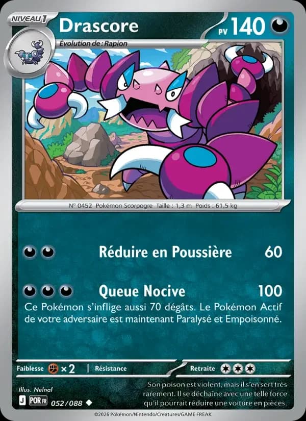 Carte Pokémon Drascore #052 — Équilibre Parfait