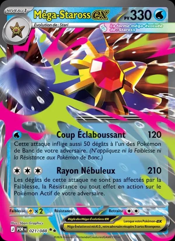 Carte Pokémon Méga-Staross-ex #021 — Équilibre Parfait