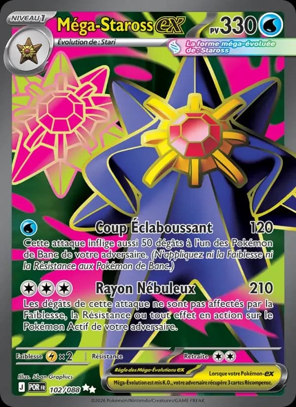 Carte Pokémon Méga-Staross-ex #102 — Équilibre Parfait