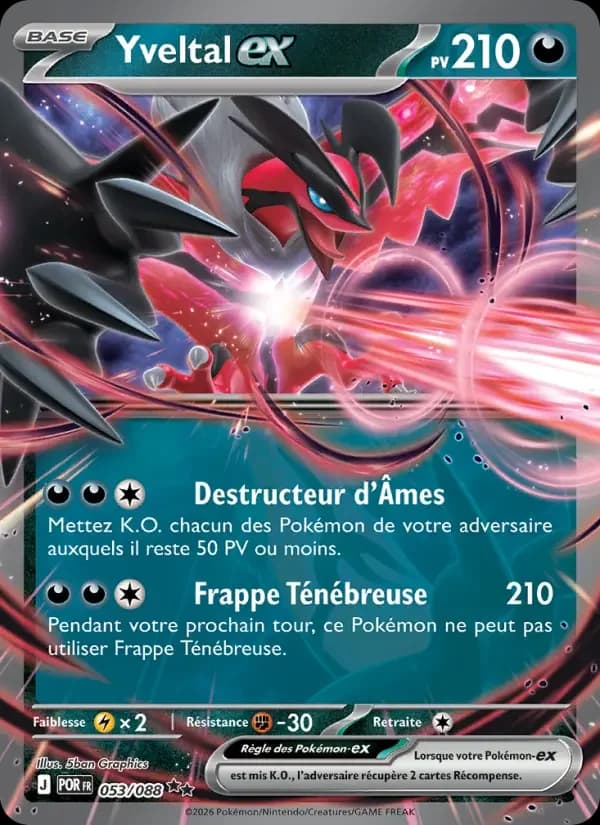 Carte Pokémon Yveltal-ex #053 — Équilibre Parfait