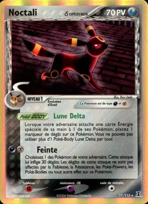 Carte Pokémon Noctali δ #17 — Espèces Delta