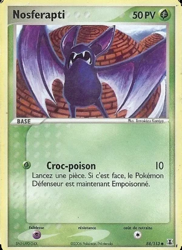 Carte Pokémon Nosferapti #88 — Espèces Delta