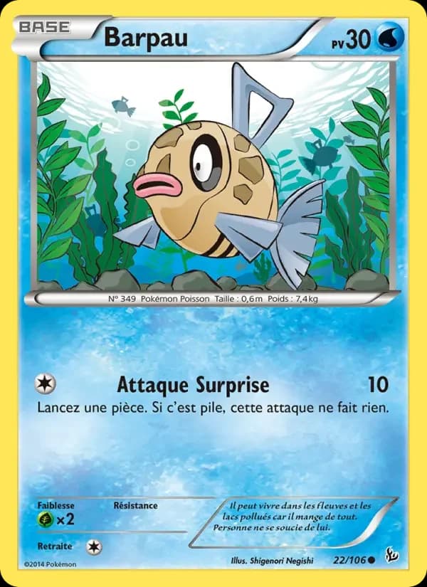 Carte Pokémon Barpau #22 — Étincelles