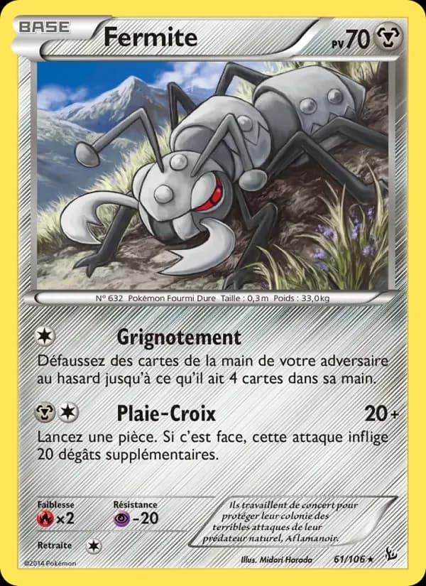 Carte Pokémon Fermite #61 — Étincelles