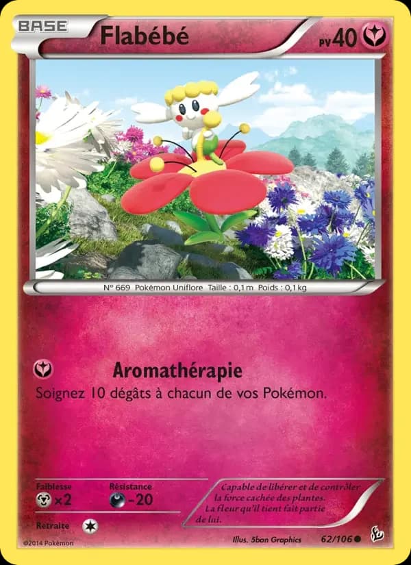 Carte Pokémon Flabébé #62 — Étincelles