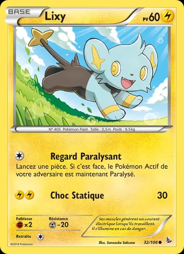 Carte Pokémon Lixy #32 — Étincelles