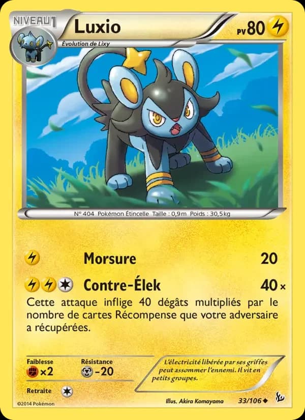 Carte Pokémon Luxio #33 — Étincelles