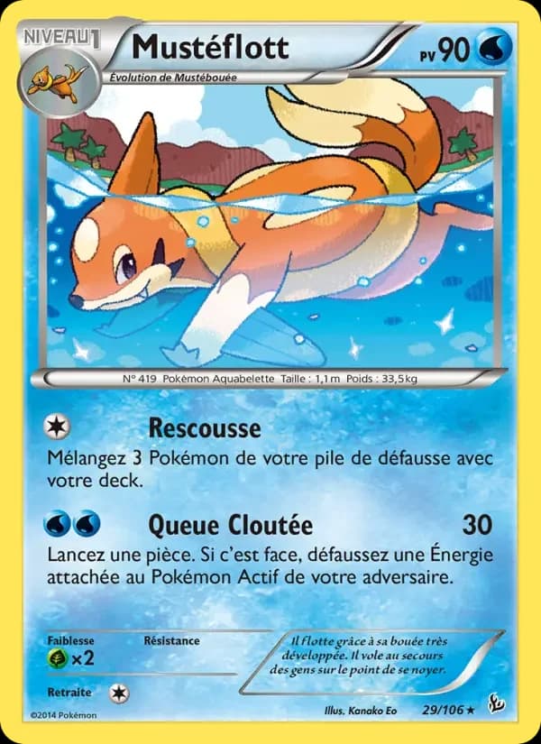 Carte Pokémon Mustéflott #29 — Étincelles