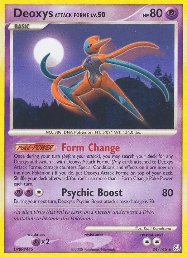 Carte Pokémon Deoxys Forme Attaque #24 — Éveil des Légendes