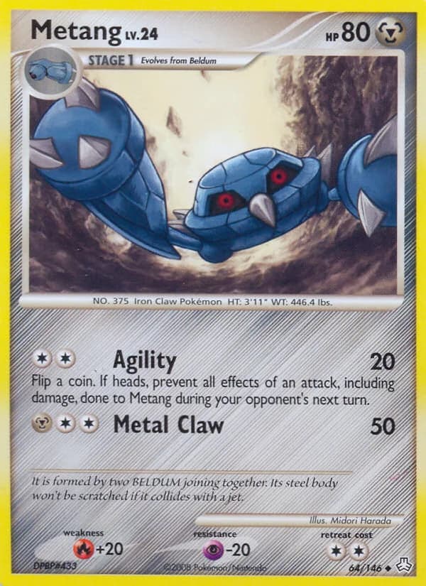 Carte Pokémon Metang #64 — Éveil des Légendes