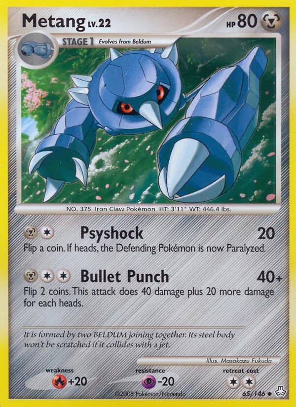Carte Pokémon Metang #65 — Éveil des Légendes