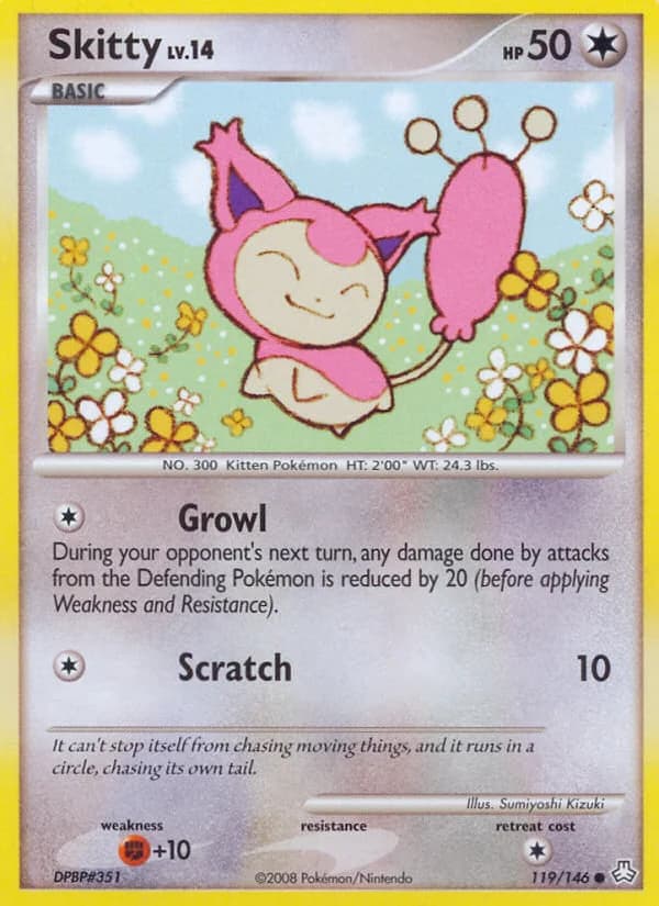 Carte Pokémon Skitty #119 — Éveil des Légendes